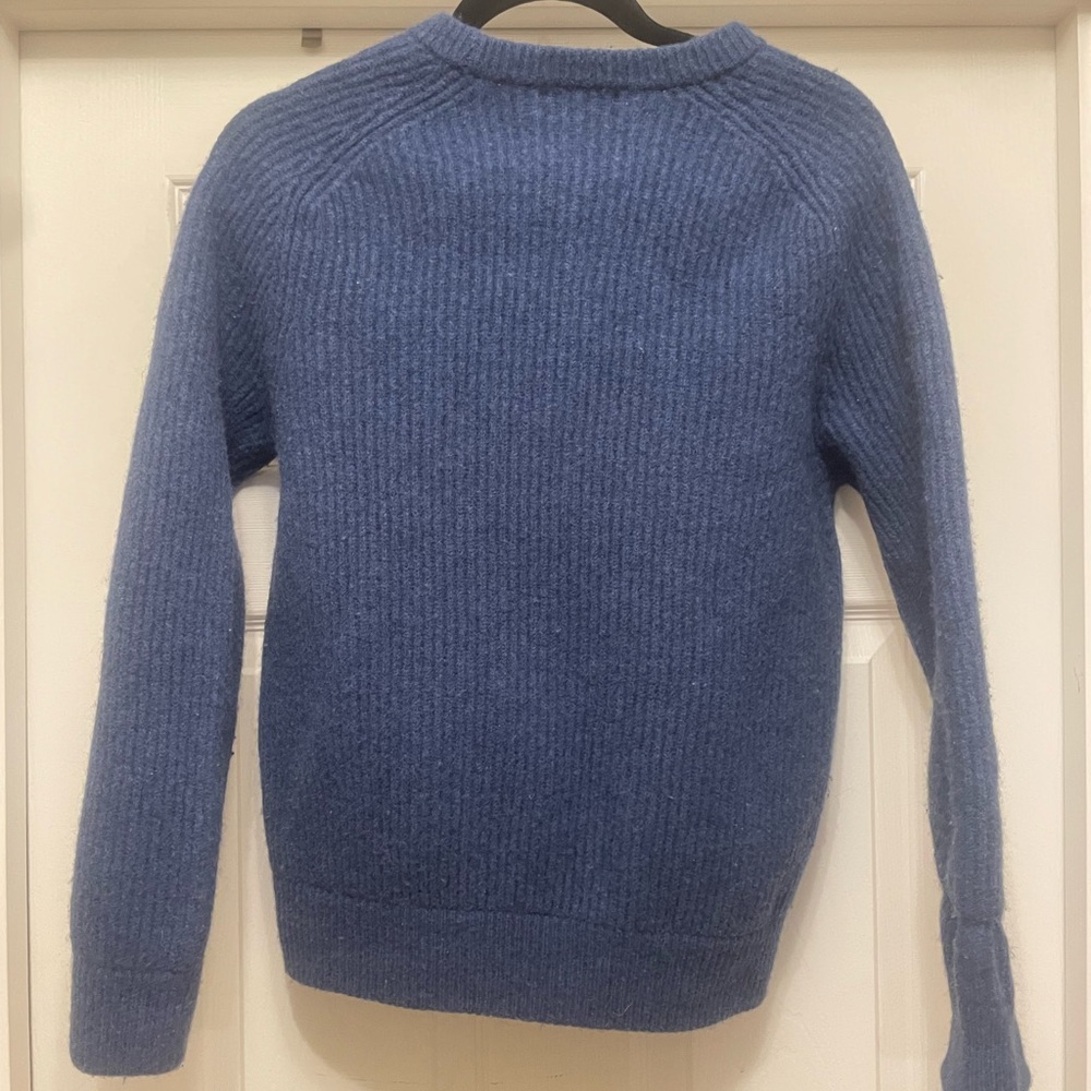 Polo Ralph Lauren Heathered Navy Wool Alpaca Crewneck Sweater men’s M - Picture 4 of 7